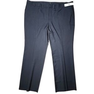 Edwards Men’s Dress Pants Size 26UR Black Flat Front Work Trousers NWT